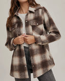 Button Down Flannel Shacket