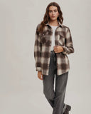 Button Down Flannel Shacket